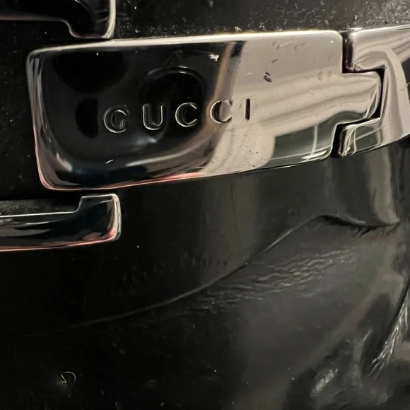 MOVING SALE 🔥 Gucci Black Leather Horsebit Loafers 10D Designer Dress Shoes - Picture 4 of 8